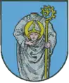 Alban von Mainz oder Alban von England in der Rechten sein abgeschlagenes Haupt haltend