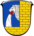 Löwenkopf als Wasserspeier (Wappen von Diedenshausen)