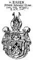 Wappen derer von Essen in Schweden (1681)