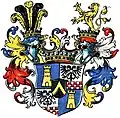 Wappen der schwedischen Freiherren von Friesendorp im Wappenbuch des Westfälischen Adels