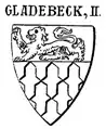 Wappenvariante II (1283) in Siebmachers Wappenbuch, mit Feh im unteren Feld