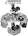 Wappen derer von Hahnenfeldt, kurländische Linie