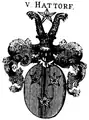 Wappen derer von Hattorf bei Siebmacher (1775)