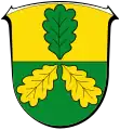 Wappen von Lohfelden(Hessen) mit Eichenblättern, göpelförmig