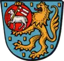 auf dem Schild, gehalten von einem nassauischen Löwen (Niederseelbach)