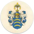 Wappen derer von Pfuel in blau