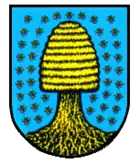 Wappen Reinsdorf (Sachsen) mit 43 Bienen