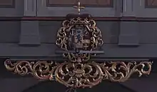 Das Wappen von Friedrich Wilhelm Graf zu Solms-Braunfels in der Ev.-ref. Kirche in Wölfersheim