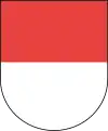 Kanton Solothurn: von rot und weiß geteilt