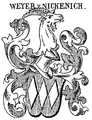 Wappen der Weiher zu Nichenich bei Johann Siebmacher
