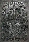 Württembergisches Wappen auf einer Ofenplatte