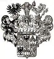 Wappen der Freiherren von Waldstätten von 1834