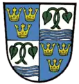 Geviert von Blau und Silber
