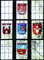 Wappenfenster der Partnerstädte/-gemeinden von Anklam (*&nbsp;2015)