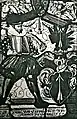 Wappenscheibe des Jägers Hans Capol aus Andeer aus dem Jahre 1603 (Repro in schwarz-weiss)