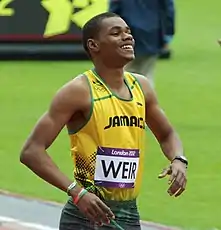 Warren Weir, 2013 VizeweltmeisterRang vier in 20,60&nbsp;s