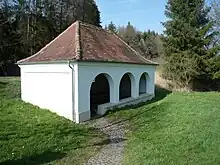 Waschhaus aus dem frühen 20. Jh. in Oberwürzbach
