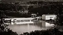 Südkraftwerk, Blickrichtung stromabwärts, 2011