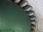 Unterseite des Wassertanks