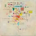 Wassily Kandinsky: Zarter Aufstieg, 1934.