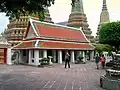 Medizinpavillon: historische Wandmalereien zur Thai-Massage