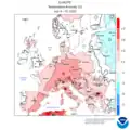 Temperaturanomalien 9. bis 15. Juli