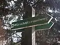 Wegweiser Würschnitzrundweg in Niederwürschnitz