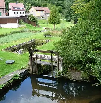 Speyerbach-­Wehr in Erfenstein
