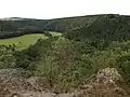 Blick vom Weiberstein in das Elstertal