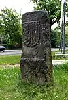 Wappen auf dem Weichbildstein an der Blasewitzer Straße