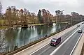 Die N31 am Weiher von Lintgen