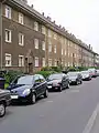 Unsanierter Straßenzug an der Weimarer Straße