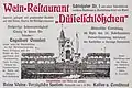Anzeige im Düsseldorfer Adressbuch von 1902