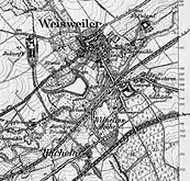 Bahnhof Weisweiler mit Strecken 1910