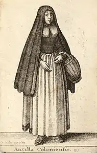 Eine einfache Heuke für Frauen. Eine Kölner Magd (Ancilla Coloniensis)