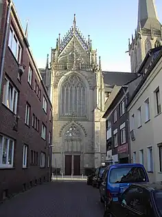 Nordgiebel Blick von der Steinstraße
