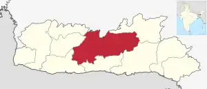Lagekarte des Distrikts