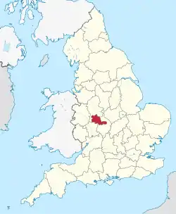 Lage von West Midlands