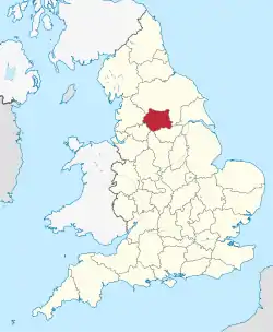 Lage von West Yorkshire