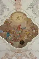 Fresko mit der Lobpreisung Marias als Regina Angelorum (Königin der Engel)
