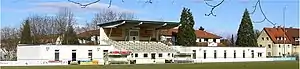 Das Weststadion in Freiburg (Februar 2010)