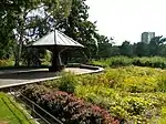 Der restaurierte Wetterpilz im  Südpark Spandau in Berlin (2020)