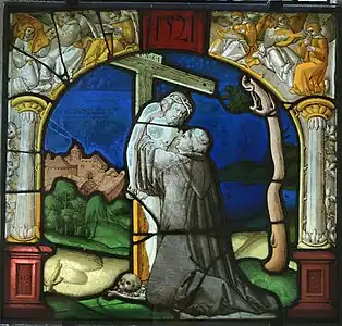 Bernhard von Clairvaux mit Christus (1521)