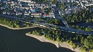 Mündung der Wied in den Rhein