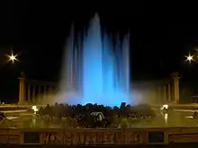 Hochstrahlbrunnen, Umbau zur Fontaine lumineuse