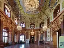 Der Marmorsaal im Oberen Belvedere in Wien