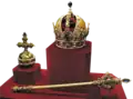 Zepter, Reichsapfel und Kaiserkrone von Österreich
