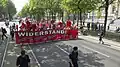 Demonstranten am Ring (Maiaufmarsch 2013)