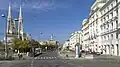 Der Beginn der Währinger Straße bei der Maria-Theresien-Straße