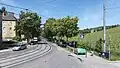 Bei der Vollbadgasse, rechts der Weinberg